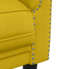 Sofa dwuosobowa, żółta, aksamit
