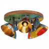 Lampa sufitowa 25 W, wielokolorowa, 50x50x25 cm, E27