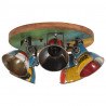 Lampa sufitowa 25 W, wielokolorowa, 50x50x25 cm, E27