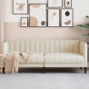 Sofa dwuosobowa, obita lnem