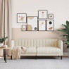 Sofa dwuosobowa, obita lnem