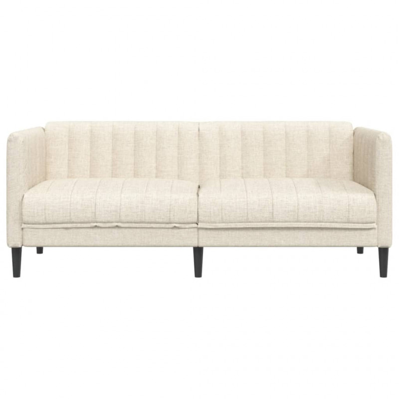 Sofa dwuosobowa, obita lnem