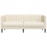 Sofa dwuosobowa, obita lnem