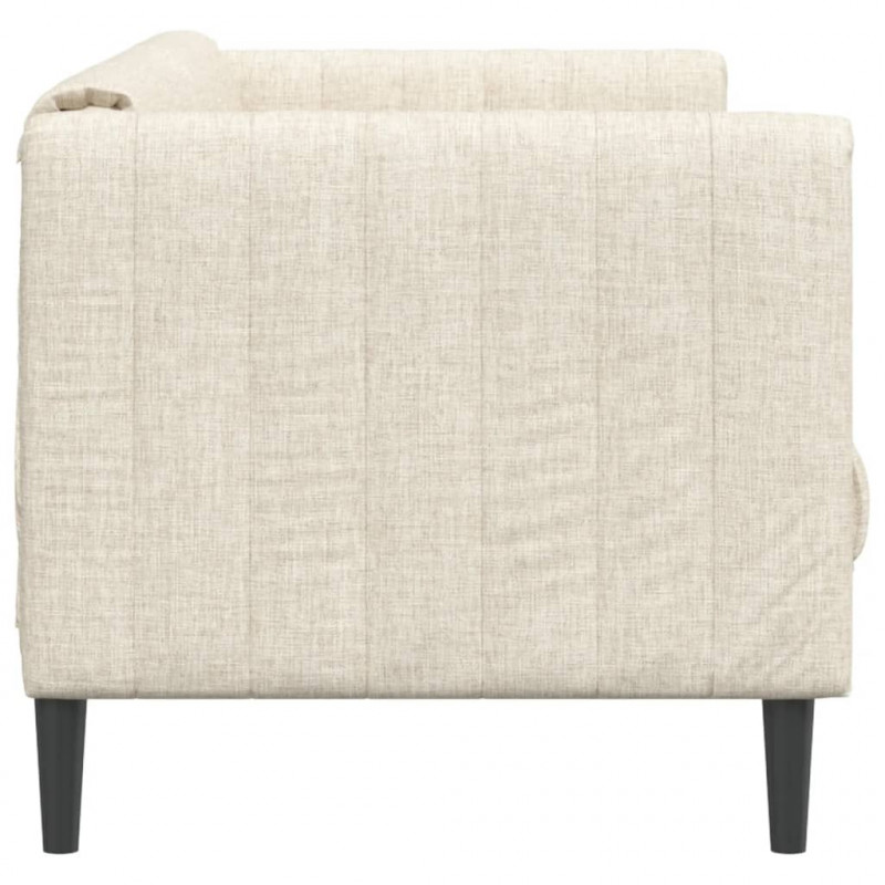 Sofa dwuosobowa, obita lnem