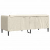 Sofa dwuosobowa, obita lnem
