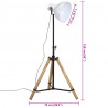 Lampa stojąca, 25 W, biała, 75x75x90-150 cm, E27