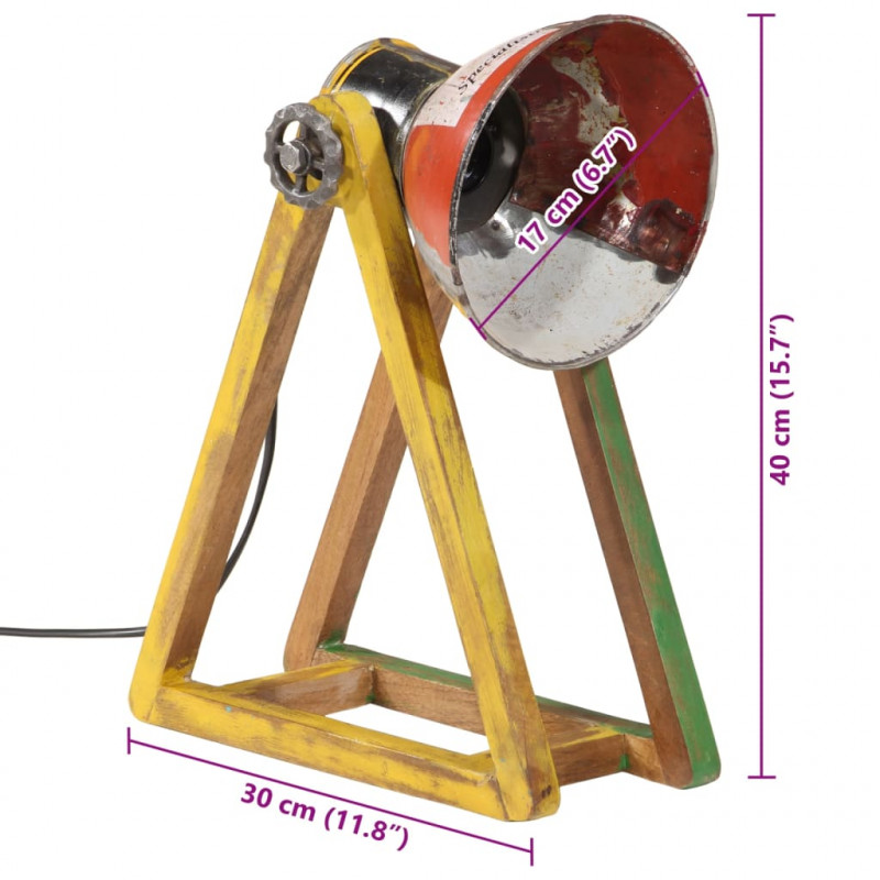Lampa sufitowa, 25 W, wielokolorowa, 30x17x40 cm, E27
