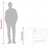 Fotel z poduszką, ciemnoszary, obity aksamitem
