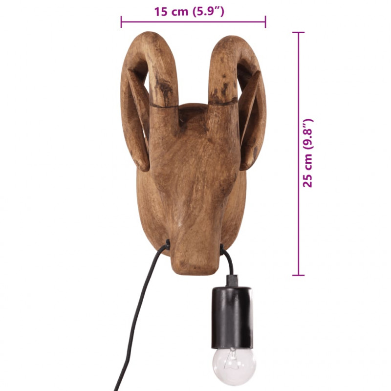 Lampa ścienna w kształcie zwierzęcia, 25 W, 15x24x25 cm, E27