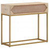 Stolik konsolowy, 90x30x76 cm, lite drewno mango i żelazo