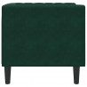 Fotel Chesterfield, ciemnozielony, tapicerowany aksamitem