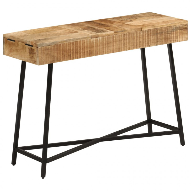 Toaletka, 105x35x75 cm, surowe drewno mango i żelazo