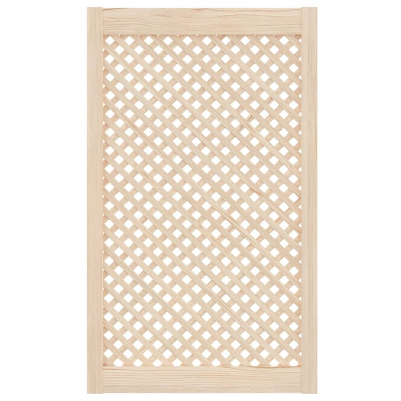 Drzwiczki do szafki, z kratką, 2 szt., 59,5x99 cm, sosnowe
