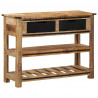 Stolik konsolowy, 100x35x75 cm, lite drewno mango