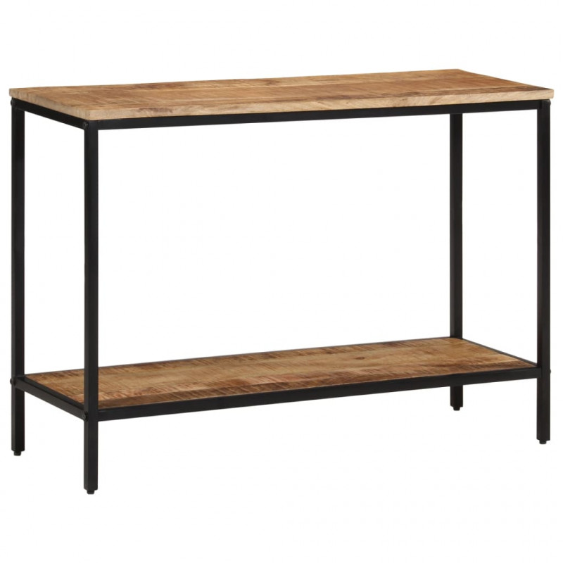 Stolik konsolowy, 100x35x70 cm, surowe lite drewno mango