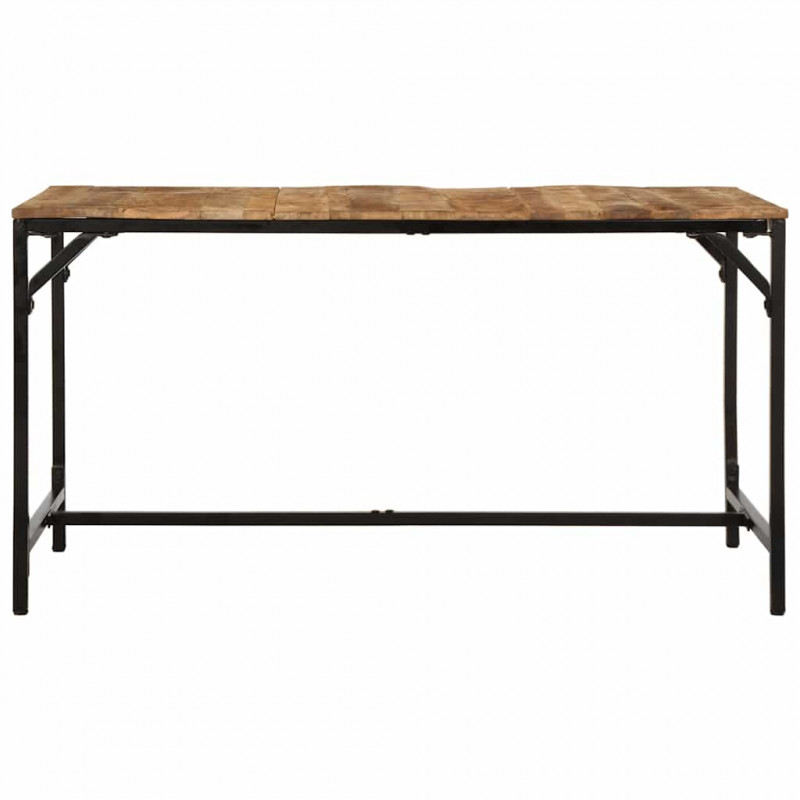 Stół jadalny 140x70x75 cm Drewno lite surowe mango