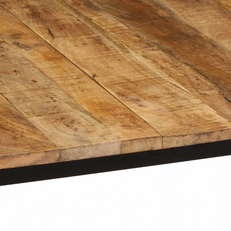 Stół jadalny 140x70x75 cm Drewno lite surowe mango