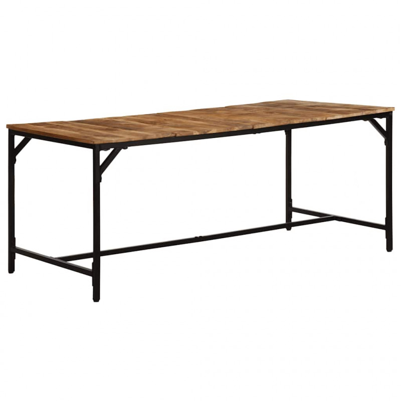 Stół jadalny 180x90x75 cm Drewno lite surowe mango