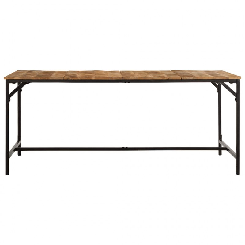 Stół jadalny 180x90x75 cm Drewno lite surowe mango