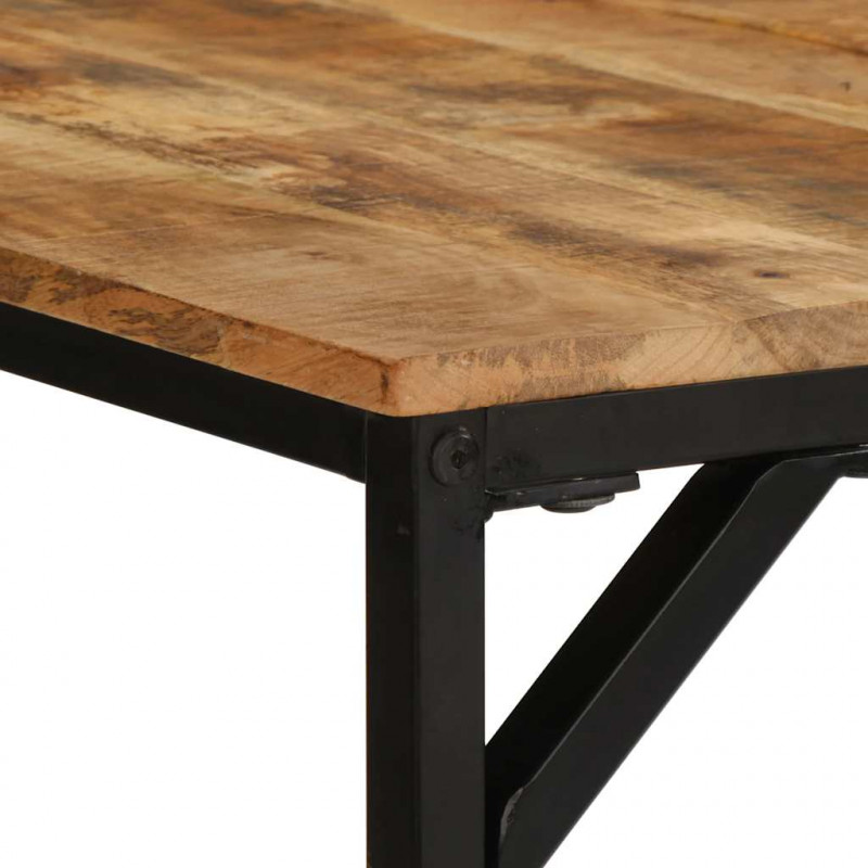 Stół jadalny 180x90x75 cm Drewno lite surowe mango
