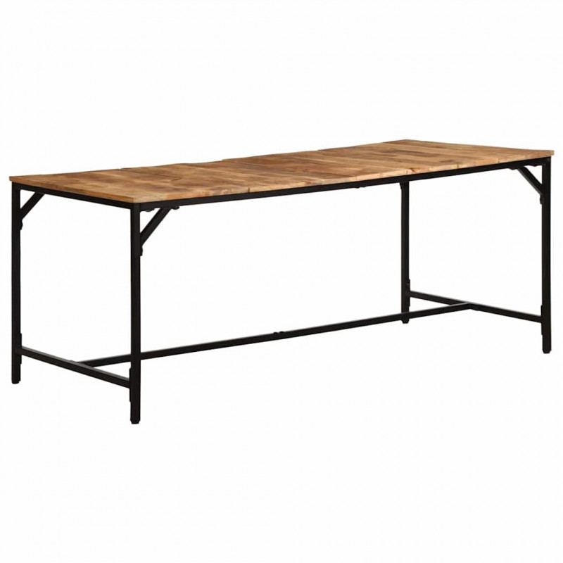 Stół jadalny 180x90x75 cm Drewno lite surowe mango