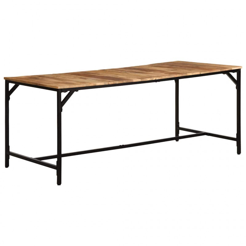 Stół jadalny 180x90x75 cm Drewno lite surowe mango