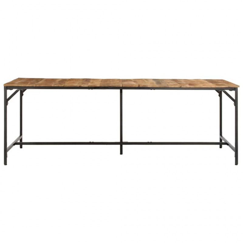 Stół jadalny 220x90x75 cm Drewno lite surowe mango