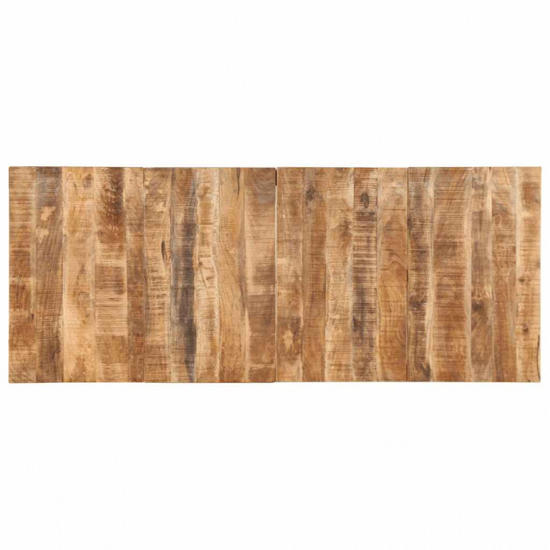 Stół jadalny 220x90x75 cm Drewno lite surowe mango