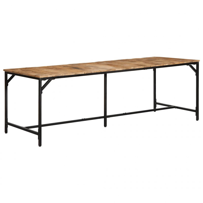 Stół jadalny 220x90x75 cm Drewno lite surowe mango