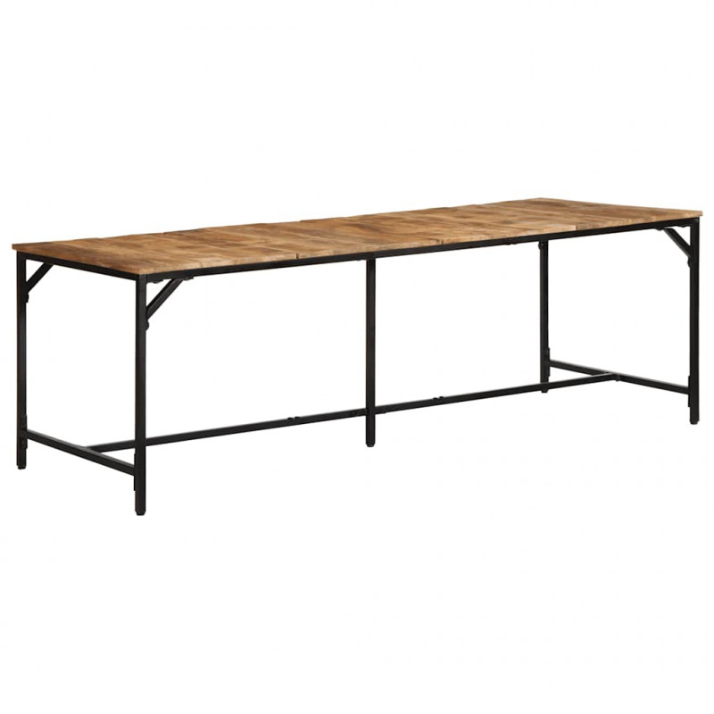 Stół jadalny 220x90x75 cm Drewno lite surowe mango