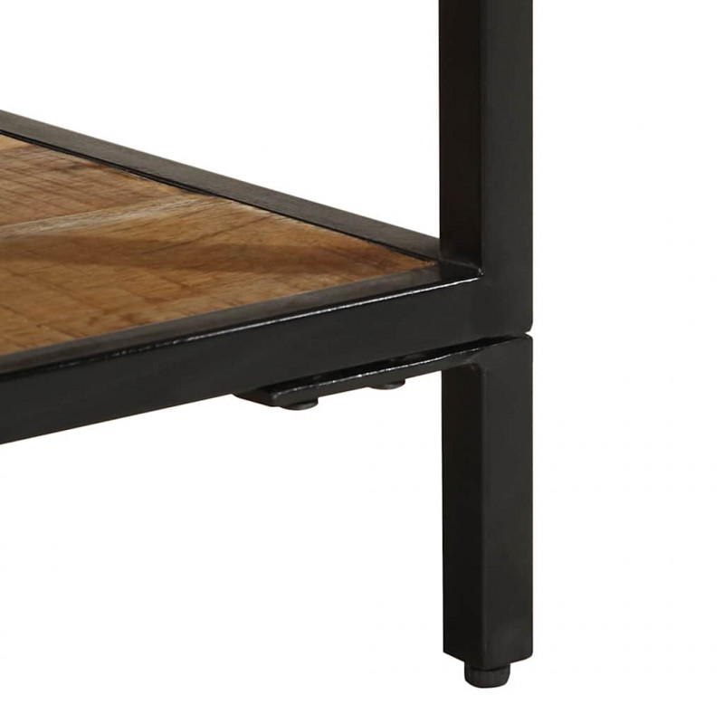 Stolik nocny Brązowy 40 x 35 x 50 cm Lite drewno mango i metal
