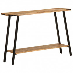 Stolik konsolowy, 110x30x75 cm, lite drewno mango