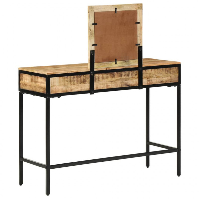 Toaletka z szufladą Brązowy 100 x 40 x 120 cm Lite drewno mango
