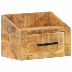 Szafka Nocna z szufladą Brązowy 40 x 30 x 30 cm Drewno z mango