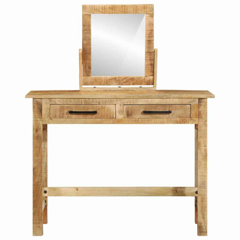 Toaletka z szufladą Brązowy 100 x 40 x 120 cm Drewno z mango