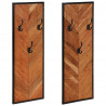 Wieszaki na ubrania 2 szt. 35x1x90 cm Drewno lite Akacja