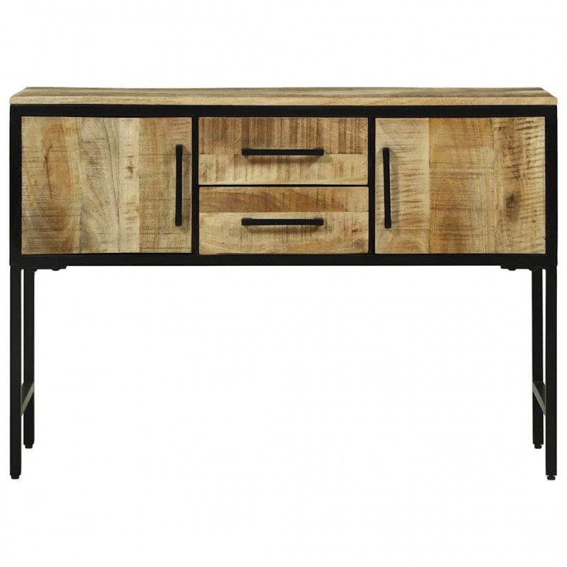 Konsola z szufladą Brązowy 100 x 35 x 70 cm lite drewno mango