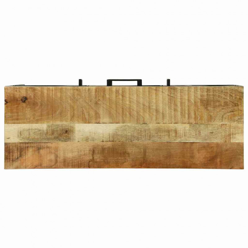 Konsola z szufladą Brązowy 100 x 35 x 70 cm lite drewno mango