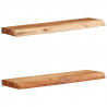 Półki ścienne 2 szt. 60x20x3,5 cm Drewno lite Akacja