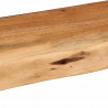 Półki ścienne 2 szt. 80x20x3,5 cm Drewno lite Akacja