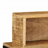 Konsola Brązowy 100 x 55 x 89.5 cm Lite drewno mango i metal