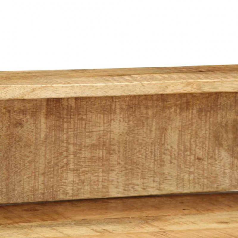Konsola Brązowy 100 x 55 x 89.5 cm Lite drewno mango i metal