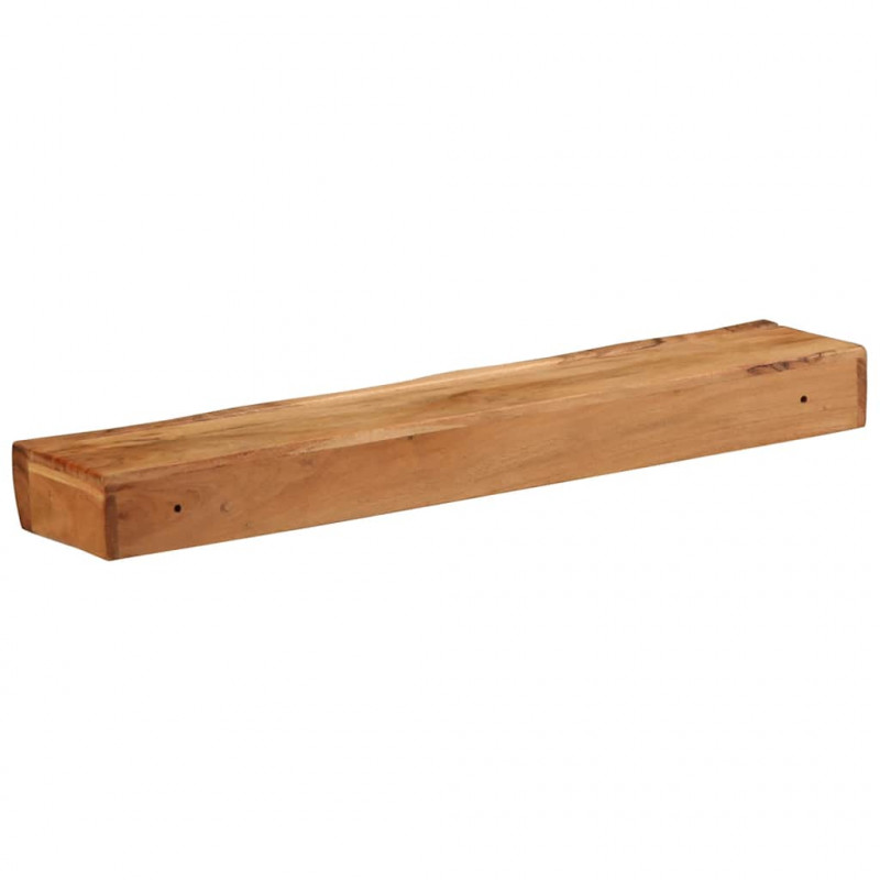 Półki ścienne 2 szt. 80x17x8 cm Drewno lite Akacja