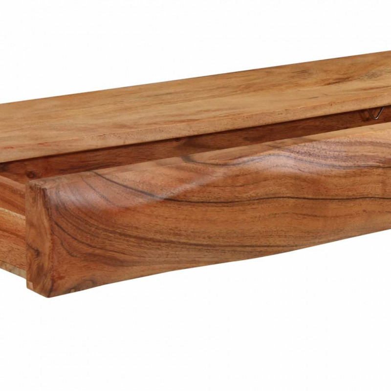 Półki ścienne 2 szt. 80x17x8 cm Drewno lite Akacja