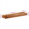 Półki ścienne 2 szt. 80x17x8 cm Drewno lite Akacja