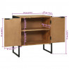 Bufet 70 x 35 x 75 cm Lite drewno akacjowe