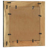 Lustro ścienne Prostokątny Czarny i Brązowy 50 x 2 x 50 cm