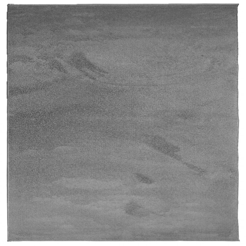 Dywan OVIEDO z krótkim włosiem, antracytowy, 120x120 cm