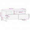: Stolik kawowy, 80x55x40 cm, lite drewno mango