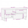 Szafka pod telewizor, 100x34x46 cm, lite drewno mango